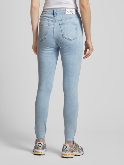 Calvin Klein Jeans Super Skinny Fit Jeans mit High Waist Hellblau 5