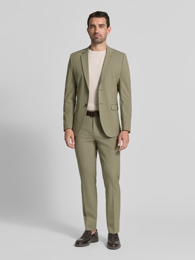 Selected slim fit pantalon met viscose model 'LIAM' Groen - 1