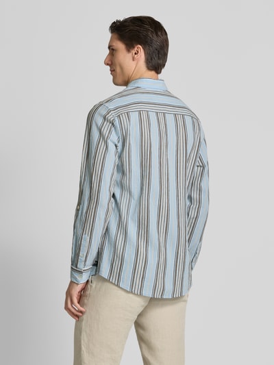 Scotch & Soda Regular fit vrijetijdsoverhemd in kreuklook Lichtblauw - 5