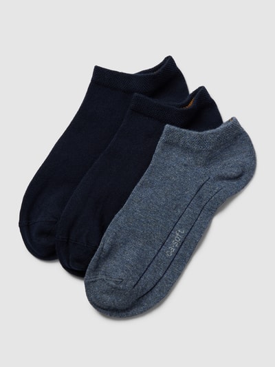 camano Socken mit elastischem Bündchen im 3er-Pack Marine 1