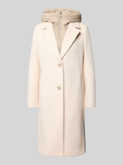 Cinque Płaszcz z kapturem model ‘MIRA’ Złamany biały 2