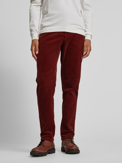 Christian Berg Men Corduroy broek met steekzakken Bordeaux - 4