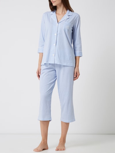 Lauren Ralph Lauren Pyjama met streepmotief Blauw - 1