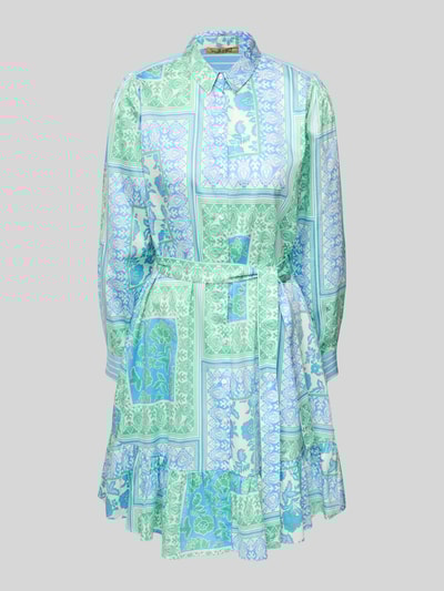 Smith and Soul Sukienka koszulowa o długości do kolan z wiązanym paskiem Zielony 2