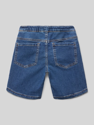 Mango Regular Fit Jeansshorts mit Tunnelzug Blau 3