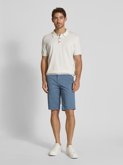 Tom Tailor Slim Fit Bermudas aus Baumwoll-Mix Blau 1