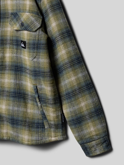 Quiksilver Koszula casualowa o kroju regular fit z naszywką z logo model ‘Venture’ Oliwkowy 2