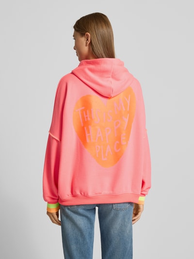 miss goodlife Oversized Hoddie mit Motiv-Print Pink 5