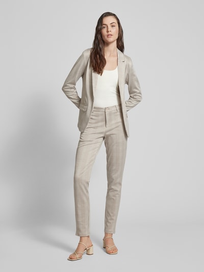 Fransa Blazer met glencheck-motief Beige - 1