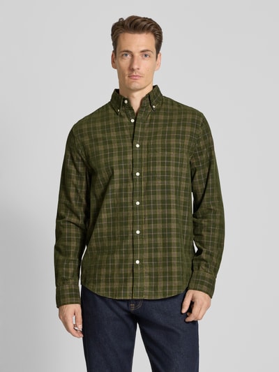 Gant Freizeithemd mit Knopfleiste Oliv 4