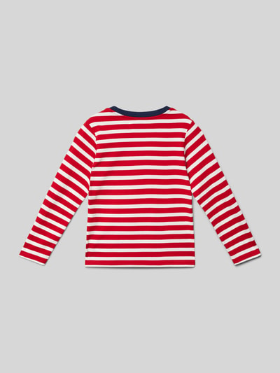 Polo Ralph Lauren Kids Longsleeve mit geripptem Rundhalsausschnitt Rot 3