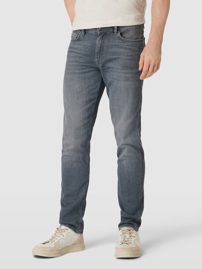 JOOP! Collection Modern Fit Jeans mit Label-Patch aus Leder Hellgrau 4