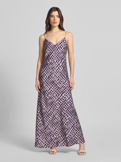 Jake*s Cocktail Abendkleid im Allover-Look mit Spaghettiträgern Purple 4