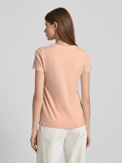 Zero T-shirt met motiefprint en ronde hals Lichtroze - 5