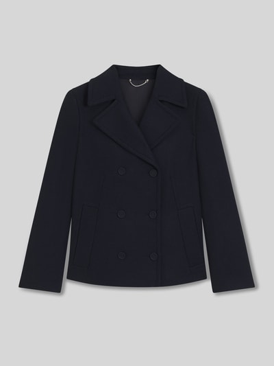 BOSS Kurtka o kroju regular fit z mieszanki wełny Granatowy 2