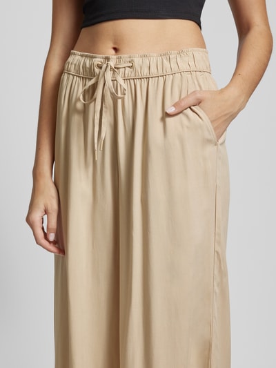 QS Regular fit culotte met elastische band Beige - 3