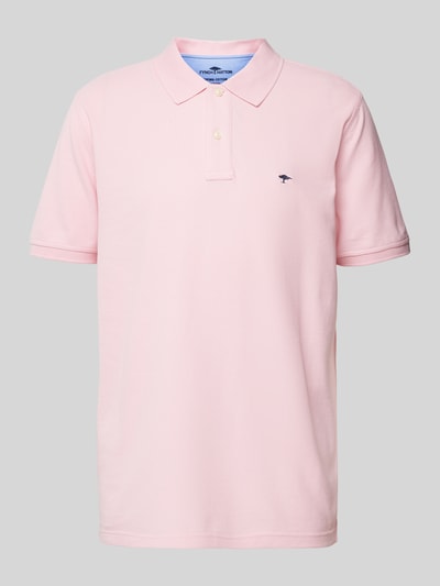 Fynch-Hatton Poloshirt met logostitching Roze - 2