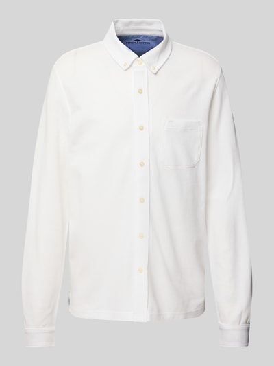 Fynch-Hatton Freizeithemd mit Button-Down-Kragen Weiss 2