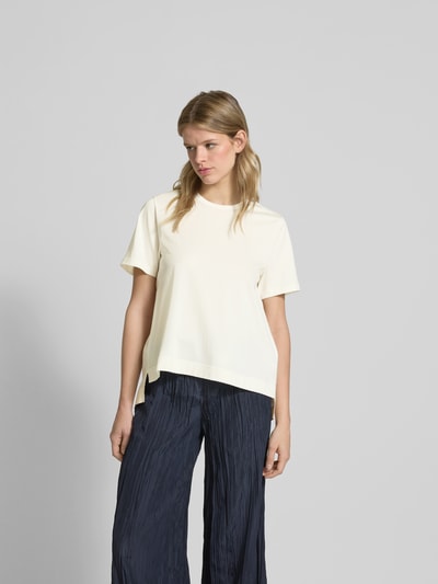 Joseph T-Shirt mit geripptem Rundhalsausschnitt Ecru 4