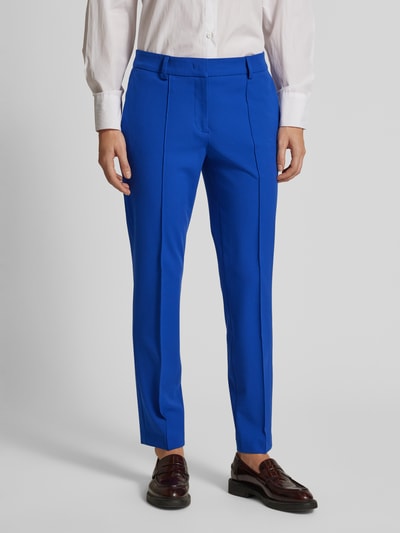 Christian Berg Woman Selection Regular fit stoffen broek met bandplooien Blauw - 4