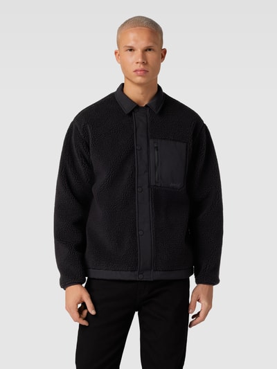 Levi's® Sherpa Jacket mit Druckknopfleiste Modell 'BUCHANAN' Black 4