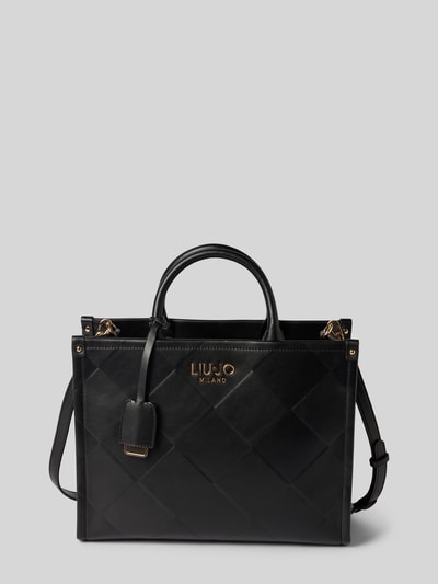 Liu Jo White Handtasche mit Label-Applikation Modell 'RIDHI' Black 2