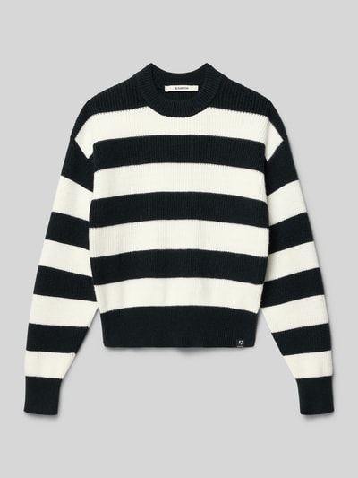 Garcia Strickpullover mit gerippten Abschlüssen Black 1