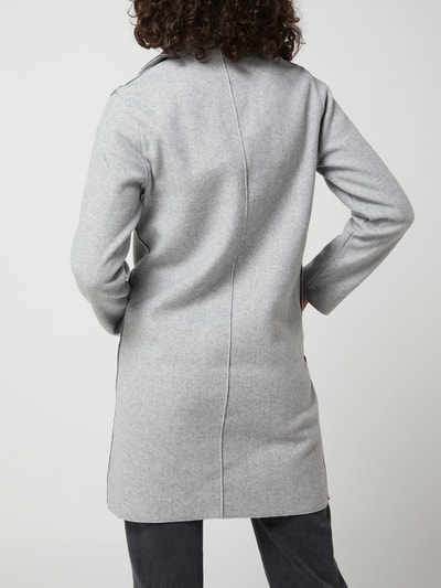 Onderzoek ontspannen ernstig Only Lange jas van vilt, model 'Carrie' in lichtgrijs gemêleerd online kopen  | P&C