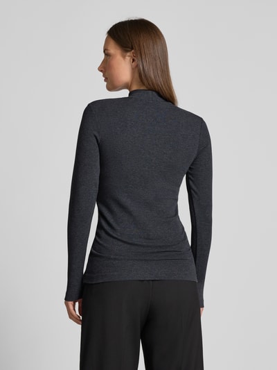 Marc O'Polo Regular Fit Langarmshirt aus Baumwoll-Mix Dunkelgrau 5