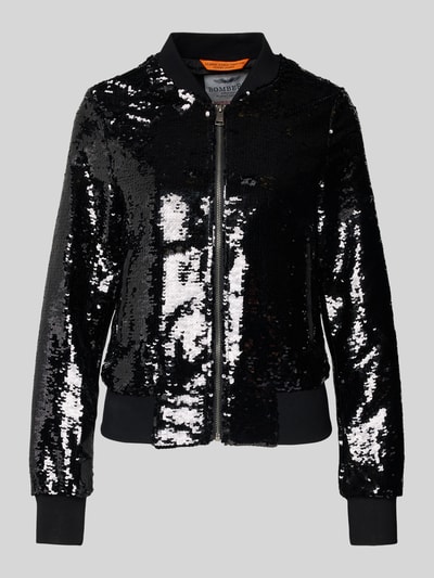 Original Bombers Bomberjack met pailletten en ritssluiting Zwart - 2