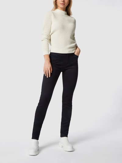 Christian Berg Woman Jeansy barwione o kroju skinny fit Czarny 1