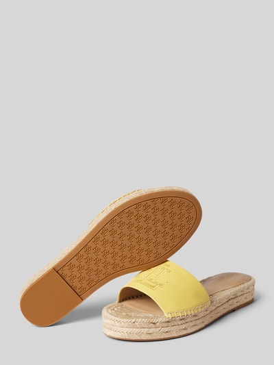 Lauren Ralph Lauren Espadryle z efektem plecionki model ‘POLLY’ Żółty 3