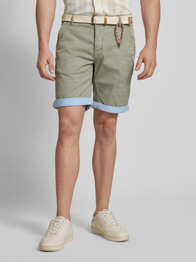 Redefined Rebel Regular Fit Shorts mit Gürtel in Flecht-Optik Modell 'MAGNUS' Lind 4