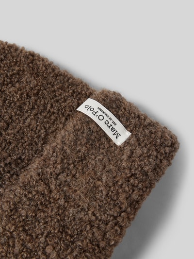 Marc O'Polo Czapka z mieszanki wełny i wełny z alpaki  Ciemnobrązowy 2