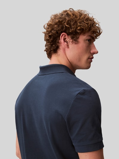 Calvin Klein Jeans Regular Fit Poloshirt aus reiner Baumwolle Marine 3