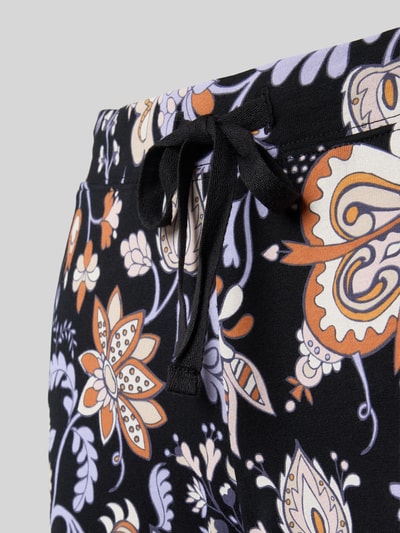 Schiesser Spodnie od piżamy o kroju regular fit z tunelem Czarny 2