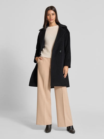ICONS Cinzia Rocca Mantel mit Reverskragen Black 1