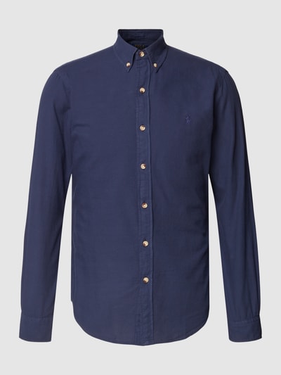 Polo Ralph Lauren Slim fit vrijetijdsoverhemd met button-downkraag Marineblauw - 2