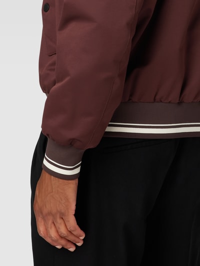 Marc O'Polo Bomberjacke mit Stehkragen Modell 'Harrington' Bordeaux 3