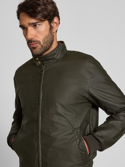 Barbour Regular Fit Wachsjacke aus reiner Baumwolle Oliv 3
