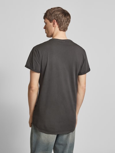 G-Star Raw T-Shirt mit Label-Print Modell 'LASH' Black 5