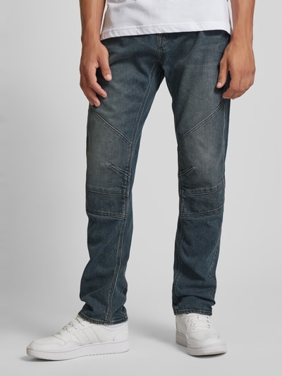 G-Star Raw Slim fit jeans in used-look, model 'MOTO CROSS 3D' Jeansblauw - 4