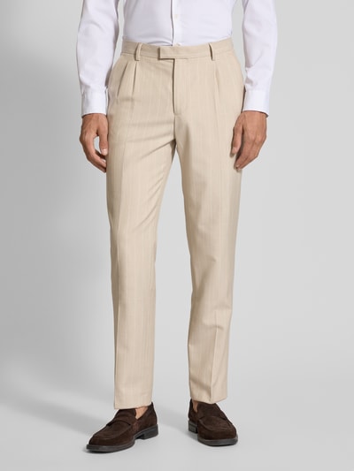 MCNEAL Regular Fit Anzughose mit Eingrifftaschen Beige 4