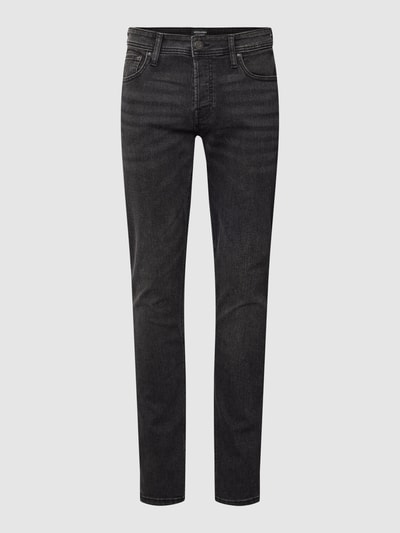 Jack & Jones Slim fit jeans in 5-pocketmodel, model 'GLENN' Zwart - 2