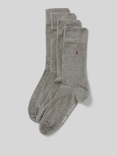 Tommy Hilfiger Kousen van katoenmix in een set van 4 paar Middengrijs gemêleerd - 1