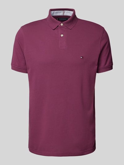 Tommy Hilfiger Regular Fit Poloshirt mit Logo-Stitching Bordeaux 2