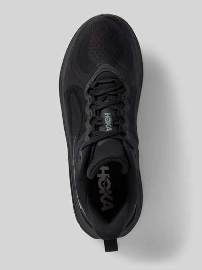 Produktfoto, Sneaker mit Label-Details Modell 'KAWANA 3' von HOKA in Schwarz, Abgerundete-Spitze, Schnürung, strukturierte Oberfläche, Herren, Absatzhöhe 4 cm, Schafthöhe 7 cm, Schaftweite 9 cm