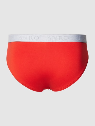 Hanro Slip mit Label-Bund im 2er-Pack Rot 3