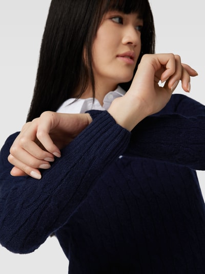 Polo Ralph Lauren Strickpullover mit Kaschmir-Anteil Modell 'KIMBERLY' Marine 3