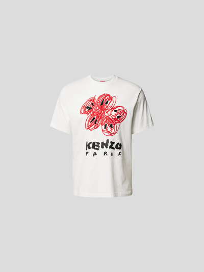 Kenzo T-Shirt aus reiner Baumwolle Offwhite 2